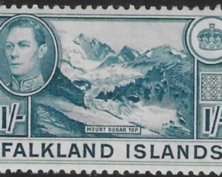 1938 Falkland Islands - SG.158  1/-   light dull blue. U/M (MNH)