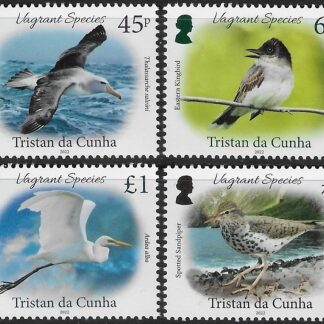 2022 Tristan Da Cunha. SG.1353-56 Vagrant Species (part 3).  set 4 values U/M (MNH)