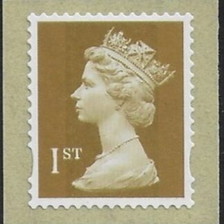 SG.2295  1st Gold 2B  Enschedé  ex coil elliptical perfs 15x14  self adhesive U/M (MNH)