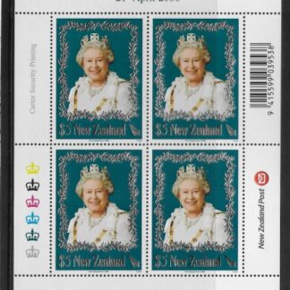 2006 New Zealand  MS.2875 80th Birthday of Queen Elizabeth II mini sheet. U/M (MNH)