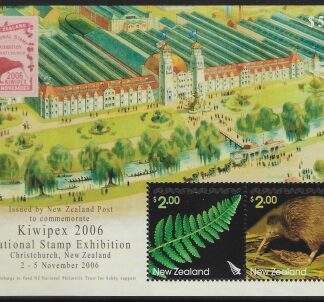 2006 New Zealand MS.2923 Kiwipex 2006 Int. Stamp  Exh. Brussels. mini sheet U/M (MNH)