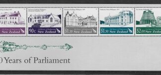 2004 New Zealand  MS.2684 150th Anniv. Parliament. mini sheet. U/M (MNH)