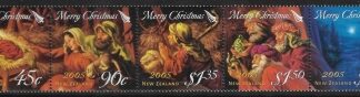 2005 New Zealand  SG.2820a Christmas. strip of 4 U/M (MNH)