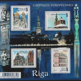 2015 France MS.5758 European Capitals - Riga. U/M (MNH)