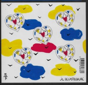 2015 France MS.5710a St. Valentines Day  Jean-Charles de Castlebayjac. U/M (MNH)