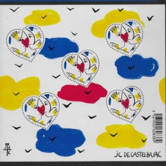 2015 France MS.5710a St. Valentines Day  Jean-Charles de Castlebayjac. U/M (MNH)