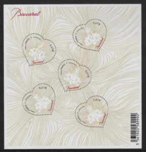 2014 France  MS.5510 St. Valentines Baccarat. U/M (MNH)