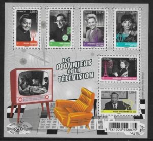 2013 France  MS.5469  Pioneers of Television. U/M (MNH).