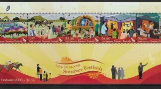 2006 New Zealand  MS.2922  Summer Festivals. mini sheet.  U/M (MNH)