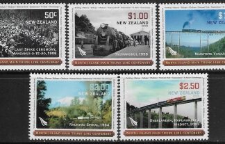 2008 New Zealand SG.3086-90 Centenary of North Island Main Truck Railway Line.. U/M (MNH)