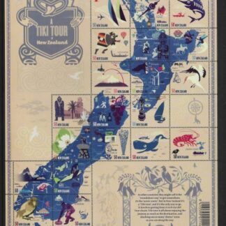 2009 New Zealand  MS.3157 A Tiki Tour of  New Zealand.  U/M (MNH)