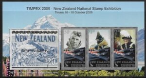 2009 New Zealand  MS.3180  Timpex 2009 National Stamp Exhibition.  U/M (MNH)