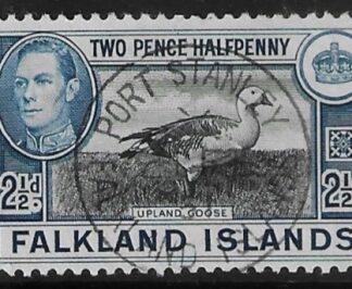 1949  Falkland Islands. SG.152  2½d  black & blue.  fine used
