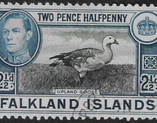 1949  Falkland Islands. SG.152  2½d  black & blue.  fine used