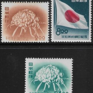1951 Japan SG636-8 Peace Treaty Unmounted mint (MNH)