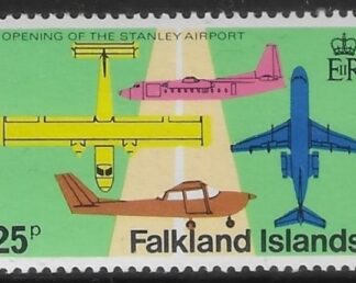 1979 Falkland Islands  -  SG.363w  25p   Wmk crown to left of CA U/M (MNH)