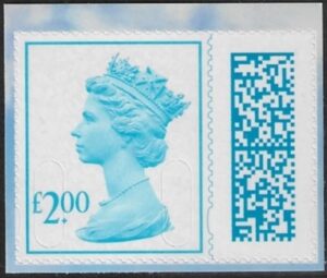 V4850 £2.00 bright blue 2B MPIL M22L SBP T4 ISP ex DY47 Flying Scotsman) U/M (MNH)