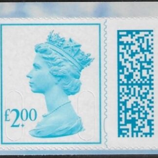 V4850  £2.00 bright blue  2B MPIL  M22L SBP T4  ISP ex DY47 Flying Scotsman)  U/M (MNH)