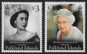 2023 Falkland Islands. SG.1534-5 HM Queen Elizabeth II 1926-2022 U/M (MNH)