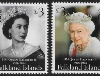 2023 Falkland Islands. SG.1534-5 HM Queen Elizabeth II 1926-2022  U/M (MNH)