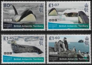 2023 British Antarctic - SG.832-5 Frozen Planet II set 4values, U/M (MNH)