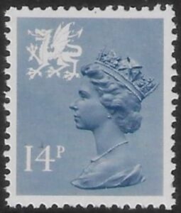 W39  14p CB  grey blue  Type 1  Questa U/M (MNH)