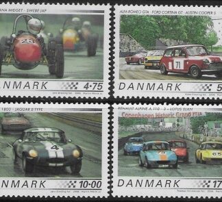 2006 Denmark SG1468-71 Vintage Race Cars Set of 4 values  U/M (MNH)