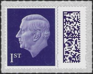 V5001 1st purple M23L MAIL (from sheet) U/M (MNH