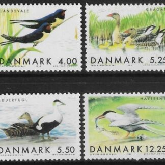 1999 Denmark SG1180-3 Migratory Birds Set of 4 Values U/M (MNH)