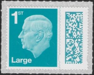V5003 1st Large blue-green M23L MAIL (from sheet) U/M (MNH