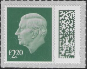 V5025  £2.20 grey-green M23L MAIL (from sheet) U/M (MNH