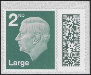 V5018  2nd Large grey-green M23L MFIL (from booklet) U/M (MNH