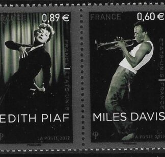 2012 France SG5202-3 Musicians of France and USA 2 Values . U/M (MNH)