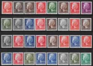 1974-81 Denmark SG569-82m ueen Margrethe Set of 32 Values U/M (MNH)