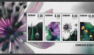 2011 Denmark MS1647 Flowers Mini Sheet  U/M (MNH)