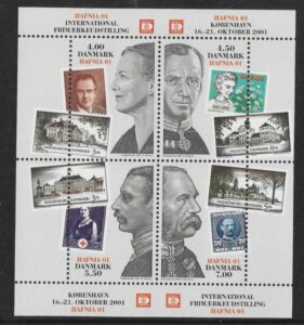 2001 Denmark MS1248 Hafnia Stamp Exhibition U/M (MNH)