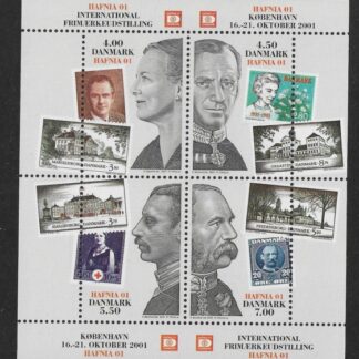 2001 Denmark MS1248 Hafnia Stamp Exhibition U/M (MNH)