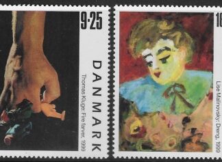 1999 Denmark SG1178-9 Paintings Set of 2 Values U/M (MNH)