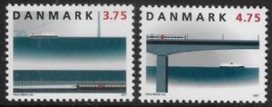 1997 Denmark SG1115-6 Railway Set of 2 Values U/M (MNH)