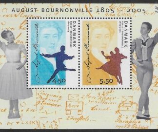 2005 Denmark MS1411 Birth Centenary of August Bournonville U/M (MNH)