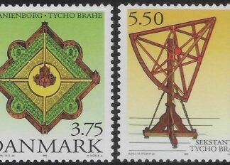 1995 Denmark SG1057-8 450th Birth Anniv of Tycho Brahe U/M (MNH)