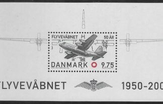 2000 Denmark MS1218 50th Anniv of Royal Danish Air Force U/M (MNH