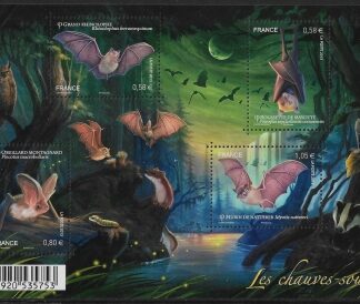 2013 France MS5343 Bats Mini Sheet U/M (MNH)
