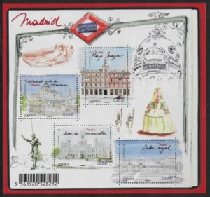 2013 France MS5325European Capitals Madrid Mini Sheet UM (MNH)