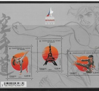 2012 France MS5234 Karate World Championships Paris U/M (MNH)