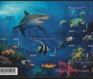 2012 France MS5150 Tropical Fish Mini Sheet U/M (MNH)