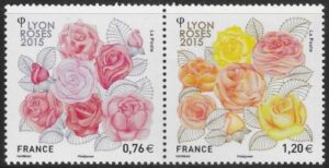 2015 France SG5789-90 Lyon Roses 2016 U/M (MNH)