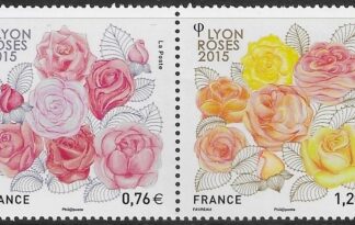 2015 France SG5789-90 Lyon Roses 2016 U/M (MNH)
