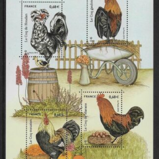2015 France MS5876 Rooster of France Mini Sheet U/M (MNH)