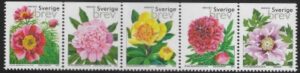 2001 Sweden SG2164-8 Peonies U/M (MNH)